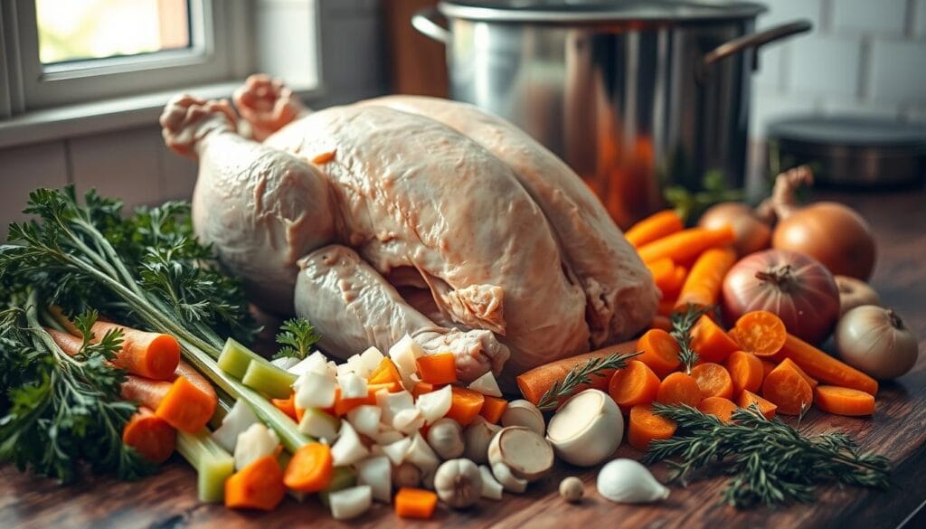 Learn how to make a rich, flavorful Easy Homemade Chicken Bone Broth Recipe. Packed with nutrients and great for soups, stews, and sauces.