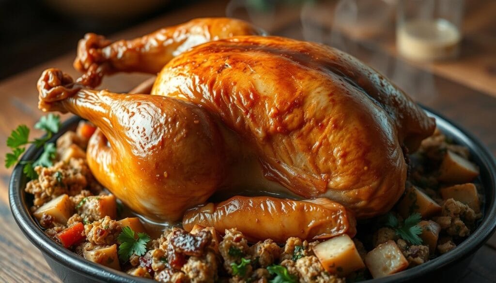 roast chicken with stuffing roast chicken with stuffing