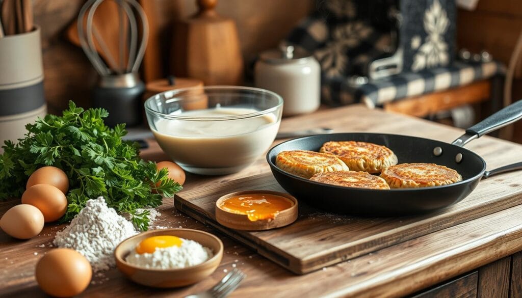 Savory buckwheat cakes preparation techniques