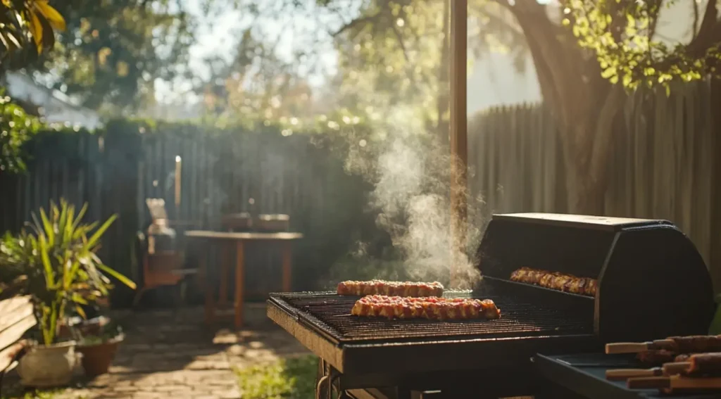 Texas Twinkies smoking on a grill for rich BBQ flavor
