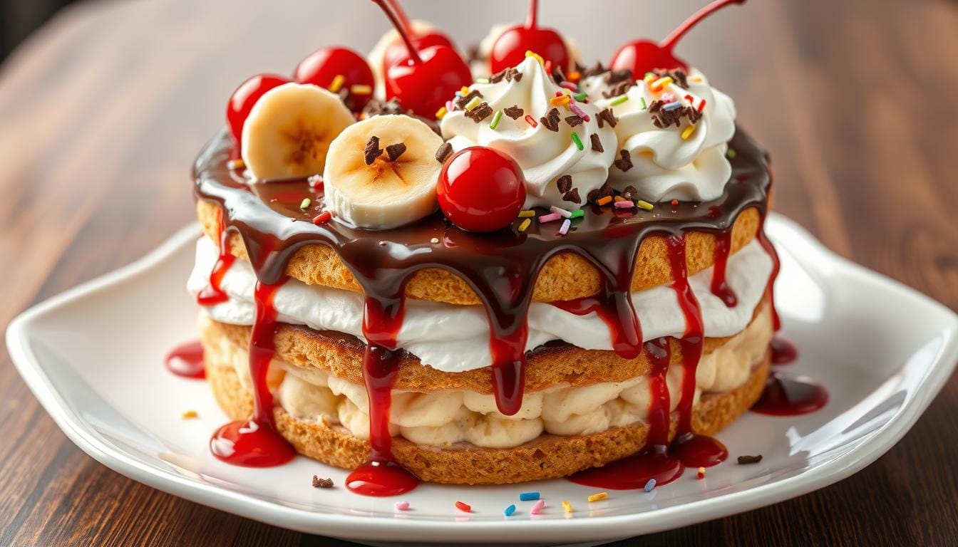 banana split cake