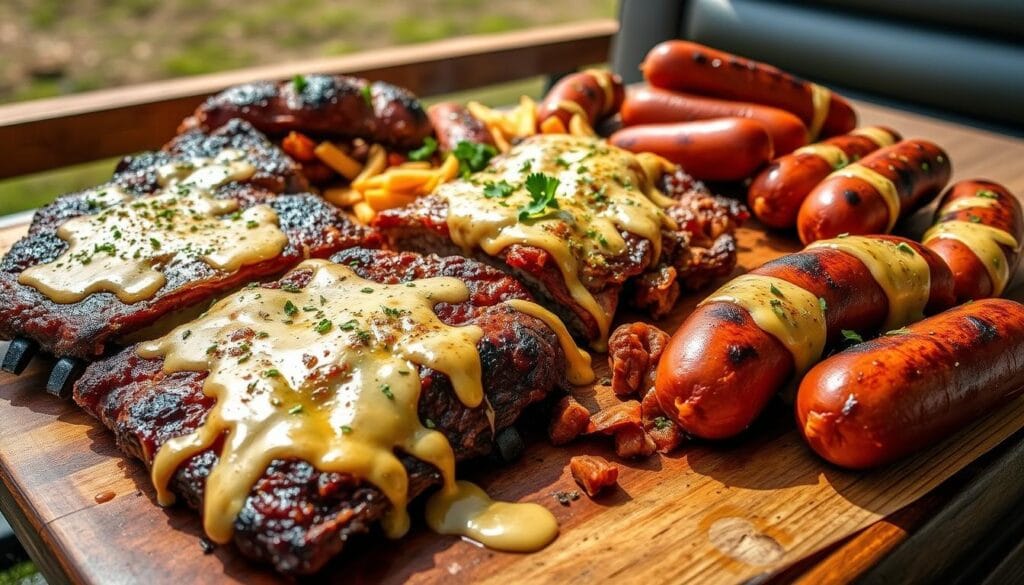 cheese enhances BBQ flavors cheese enhances BBQ flavors