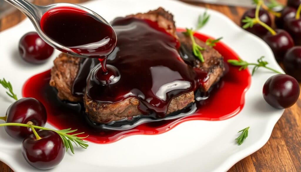 cherry wine sauce for beef