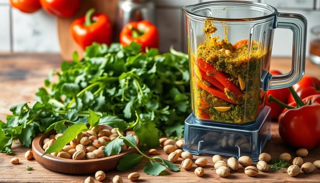 how to make red pepper arugula pesto sauce how to make red pepper arugula pesto sauce