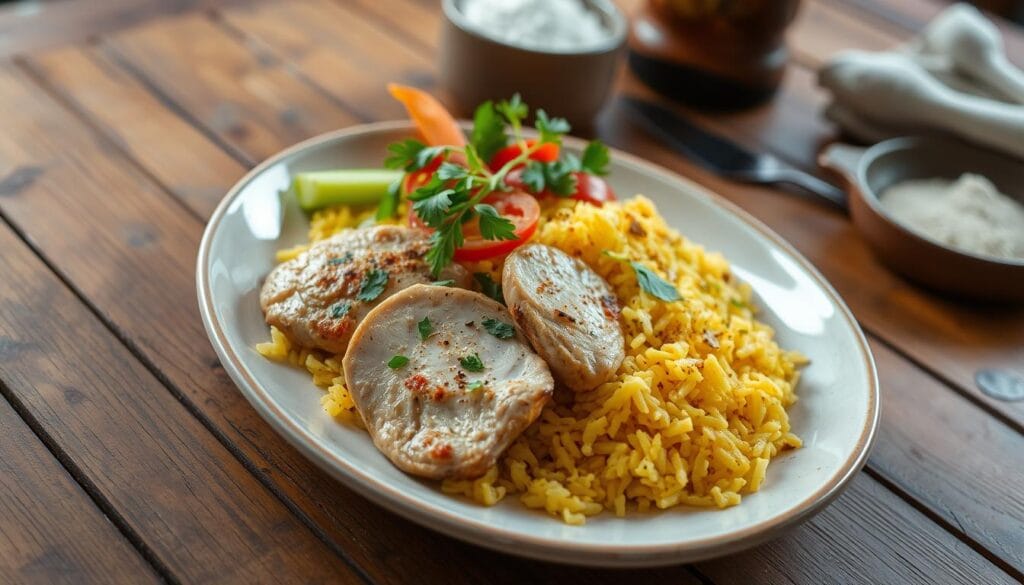 Chicken and yellow rice recipe