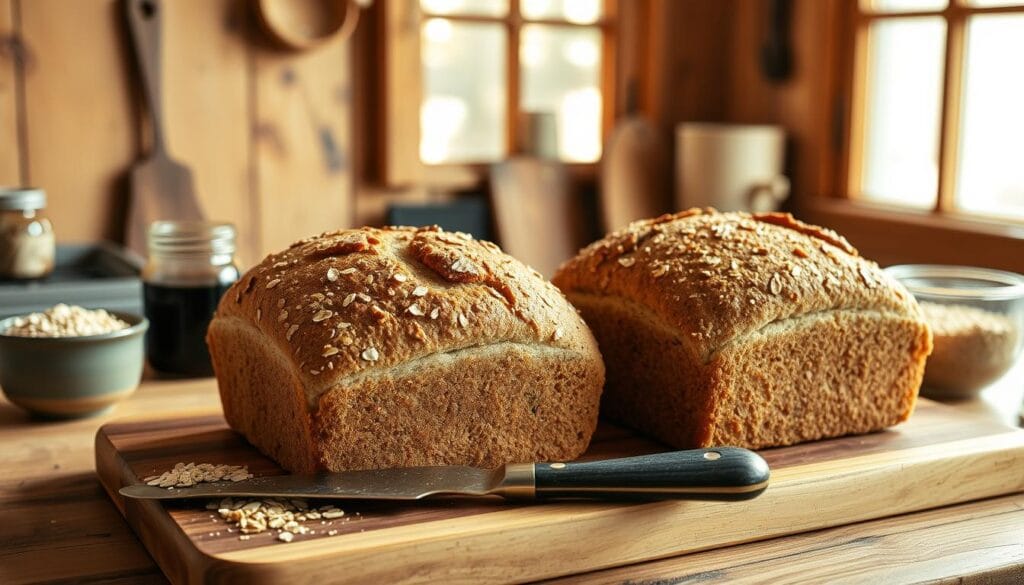 rustic oatmeal molasses loaves rustic oatmeal molasses loaves
