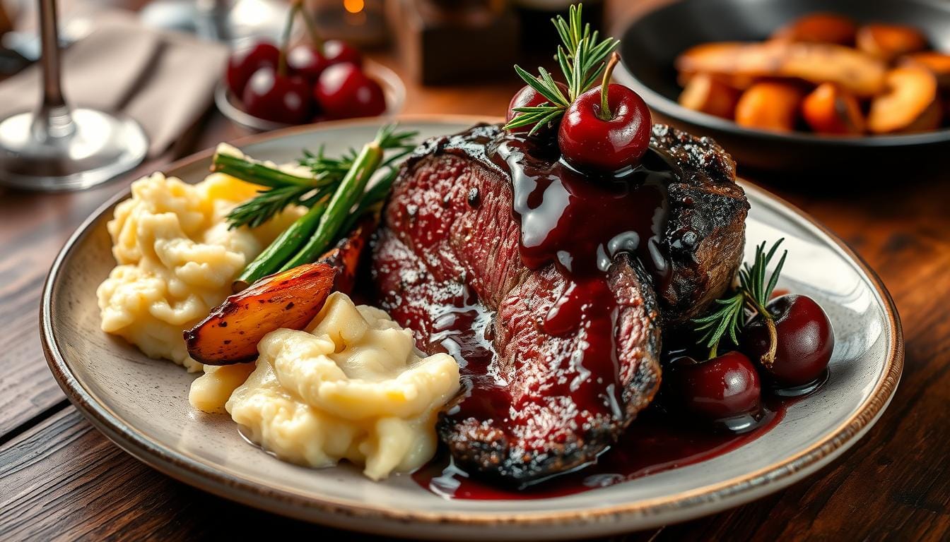 sweet cherry wine recipe for beef