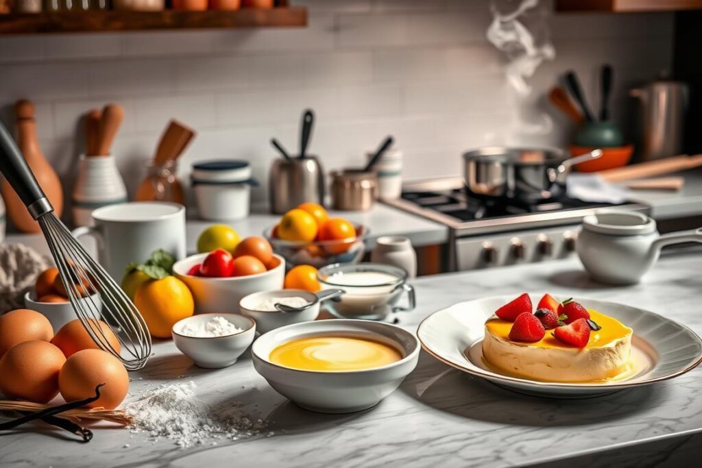 French dessert preparation French dessert preparation