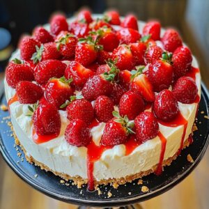 No-Bake Strawberry Cheesecake