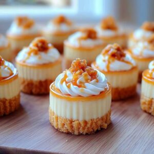 Mini Dulce de Leche Cheesecakes