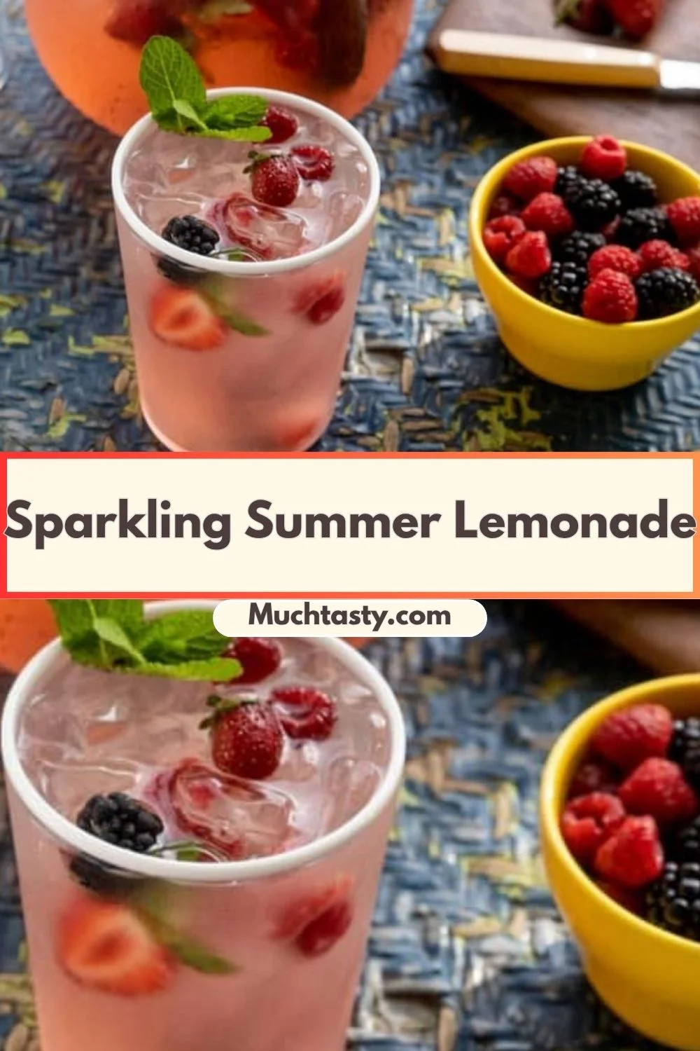 Glass of sparkling summer lemonade with lemon slices and mint leaves