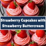 Strawberry Cupcakes with Strawberry Buttercream